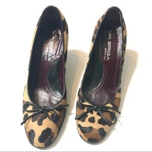 Via Spiga Made in Italy Leopard Print Pumps